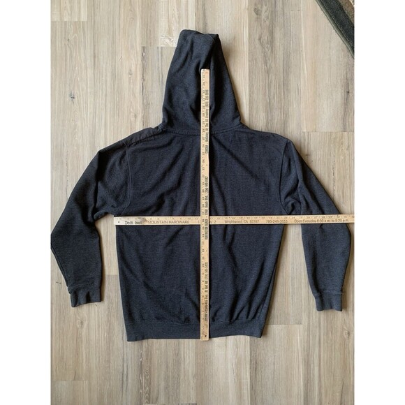 Off Road Warehouse Heavy Duty Dark Grey LRG Men's Hoodie Kangaroo Sweatshirt EUC - Picture 6 of 7